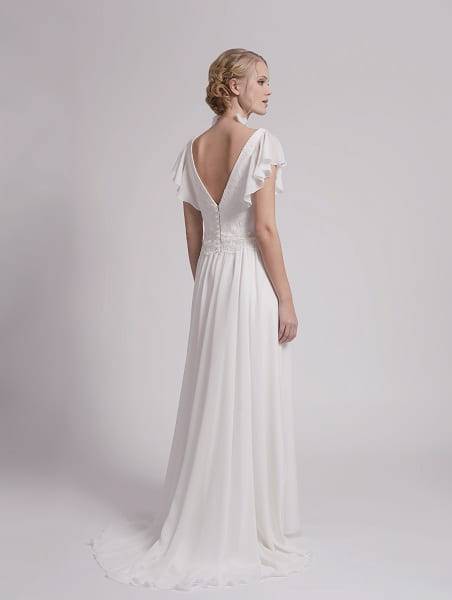 Destockage de robes de mariées fabriquées en France, style bohème chic, champêtre, glamour, couture,...