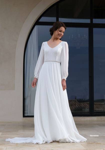 Violaine, une robe de mariée des Créations Bochet