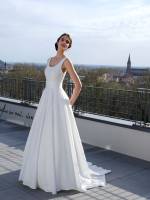 Notre zone d'activité pour ce service Collection de robe de mariée fluides pour femme enceinte de 5 mois ou plus, avec taille empire